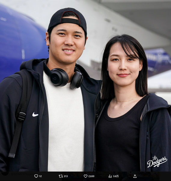 大谷翔平が結婚相手の写真をやっと公開…一番ホッとしたのは週刊誌と新妻では？（元木昌彦）(日刊ゲンダイDIGITAL)
