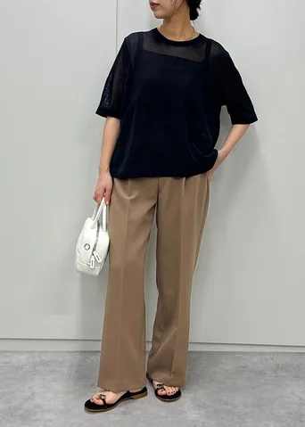 ジャストフィットサイズできれい見え！小柄さんの夏パンツコーデ(Marisol)