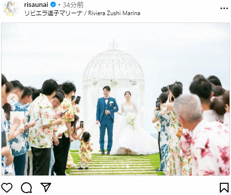 TBS・宇内梨沙アナが挙式　夫婦2ショット＆ドレス姿公開　「美しすぎる」「素敵」の声(スポニチアネックス)