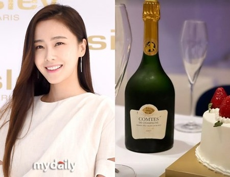 女優ホン・スヒョン、結婚後初めてSNSを更新＝シャンパンとケーキに注目が集まる(WoW!Korea)