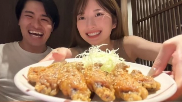 “商社マンと受付嬢”で話題  華金カップルが深夜3時までハシゴ酒へ ラブラブな様子も見せ「ほんまに愛おしかった～」の声(めざましmedia)