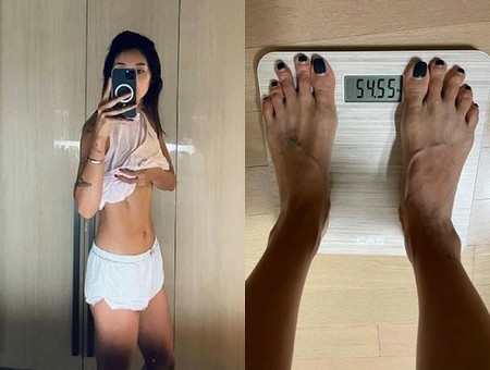 女優キム・ビヌ、“173cm－54kg”のスタイルチェック…細いながらも鍛え上げられた腹筋誇る(WoW!Korea)