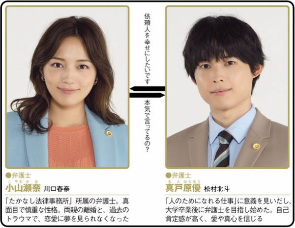 ＜アンサンブル＞川口春奈×松村北斗のリーガルラブストーリーに「何この展開！？」の声　今日から追いつける1～3話を総復習(WEBザテレビジョン)