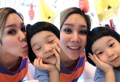 (朝鮮日報日本語版) 「ママ、パンダみたい」　キム・ソンが息子との2ショット公開（朝鮮日報日本語版）