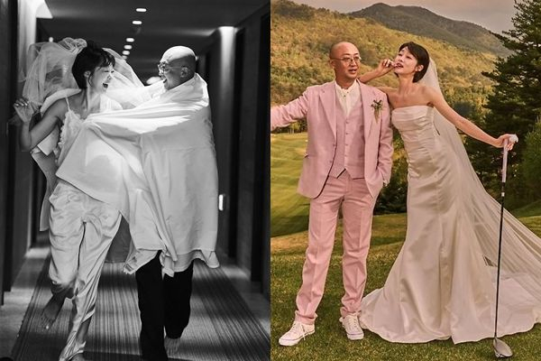 不倫説を乗り越えて…チェ・ヨジン、7歳年上のバツイチ男性と結婚(朝鮮日報日本語版)