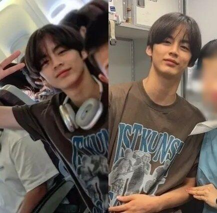 BTSのVにそっくり！？リュ・ジンの次男、近況ショットが話題に(Kstyle)