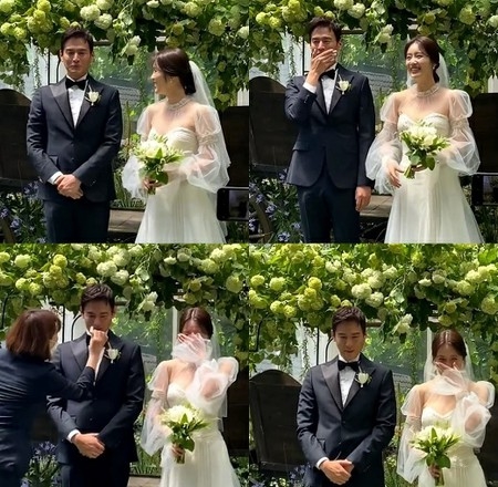 女優シン・ゴウン、結婚式で号泣した夫ユン・ジョンファをからかう＝「泣き虫ジョンファ、号泣してた」(WoW!Korea)