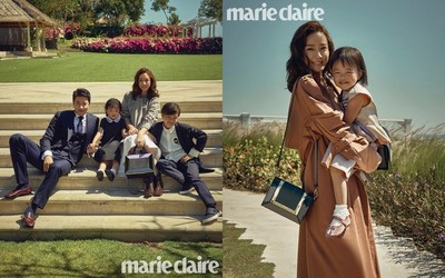 (朝鮮日報日本語版) クォン・サンウ＆ソン・テヨン、映画みたいなファミリーグラビア＝「marie claire」（朝鮮日報日本語版）