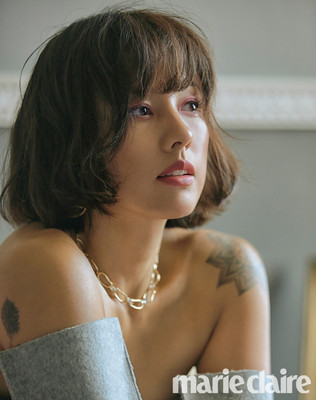 (朝鮮日報日本語版) イ・ヒョリ、秋メークが魅力的＝「marie claire」（朝鮮日報日本語版）